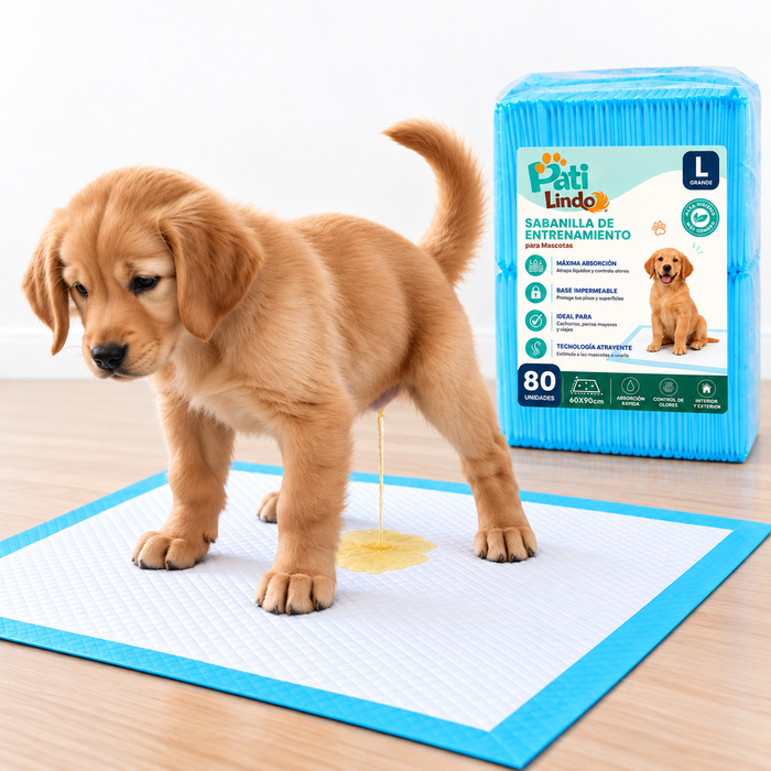 80 Pañales Sabanillas Entrenamiento Absorbentes Mascota Perros 60x90cm