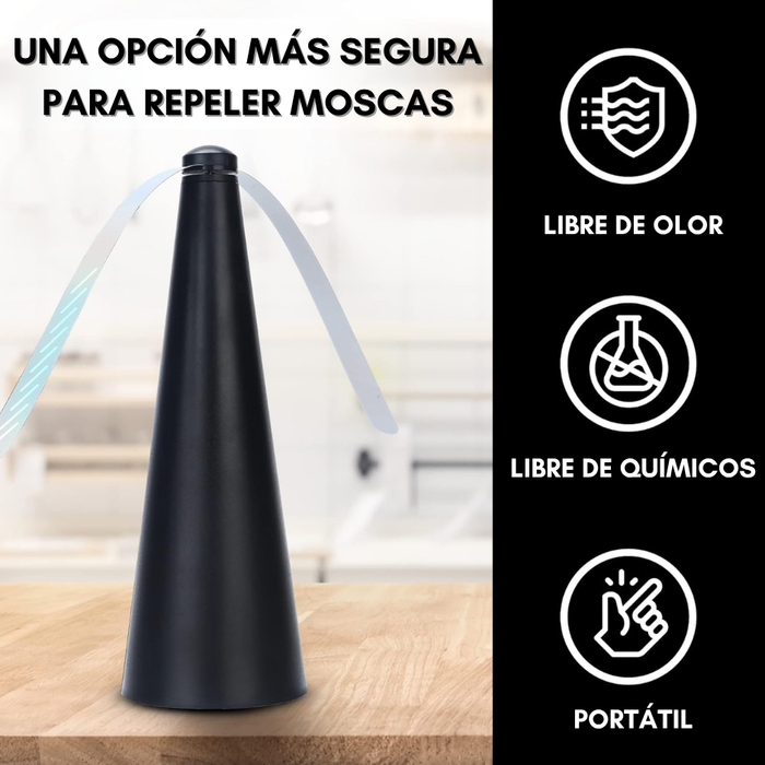 Repelente De Moscas Portátil Pilas Tipo Ventilador