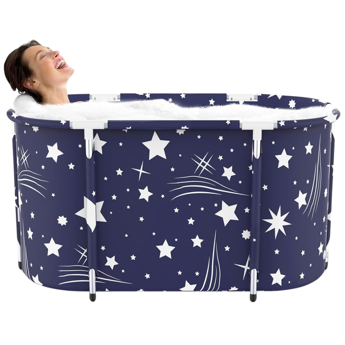 Bañera Plegable Portátil Adultos Y Niños Balde Spa 120×55cm