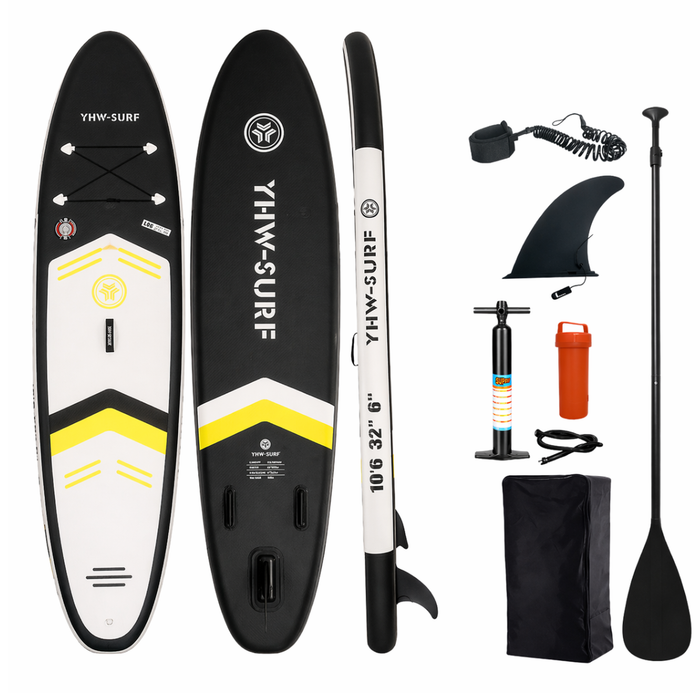 Stand Up Paddle Para Adultos Sup Vibrant 10,5 Pies Inflable Negro