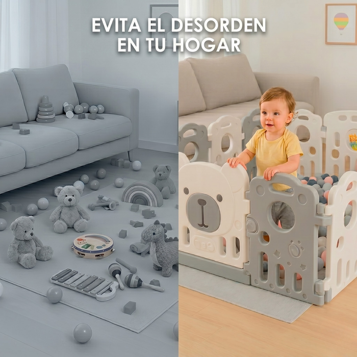 Corral Bebé Plegable Infantil Reja Seguridad Niños 120x120cm
