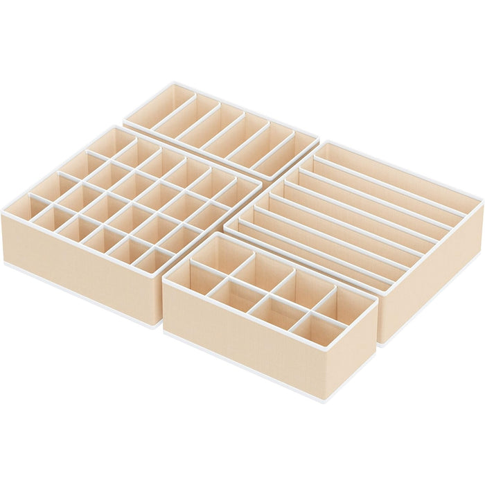 Organizador De Ropa Interior Calcetines Organizador De Cajones Almacenador Closet Interior Hogar Pack X4