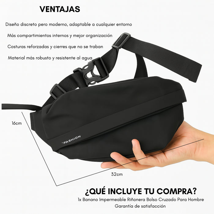 Banano Impermeable Trip On Bolso Cruzado Para Hombre