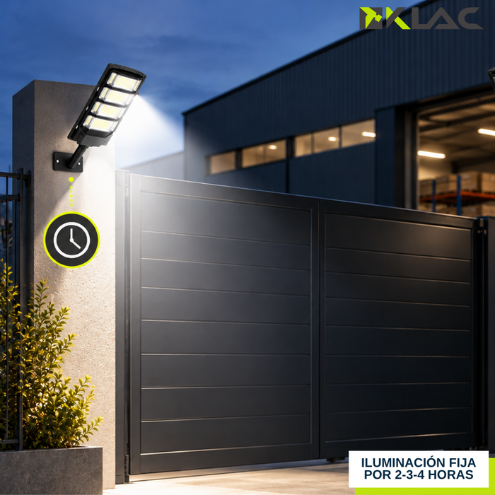 Foco Solar Led Exterior Sensor Control Remoto Ip67
