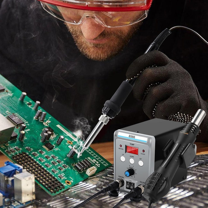 Estacion De Soldadura 700w Cautin Pistola De Aire Electrico