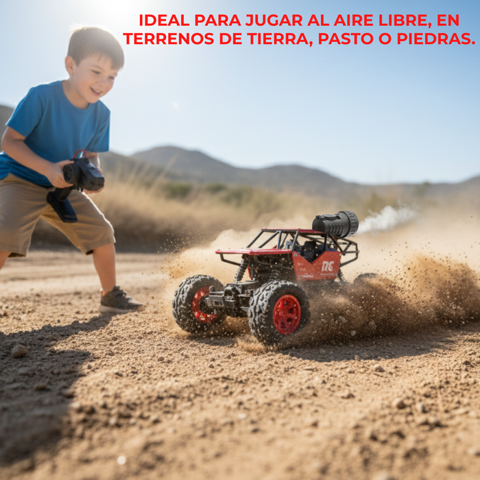 Auto Control Remoto Rock Crawler 2.4 1/18 Rc Humo 4x4