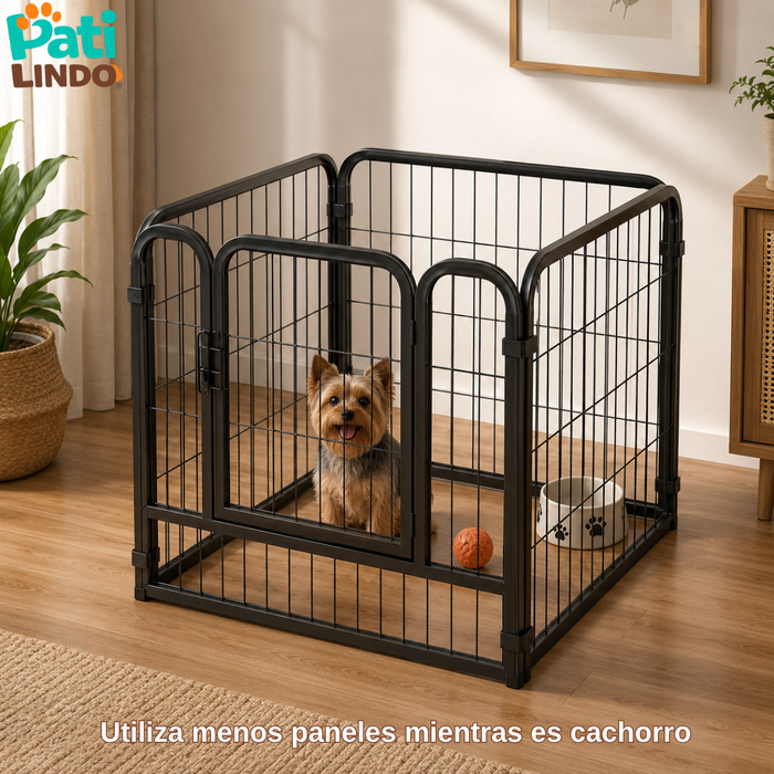 Corral Para Perros Metálico Jaula Mascotas 6 Paneles