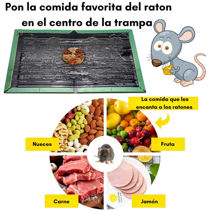 10 Trampas Para Ratones Pegajosa Libro Pega Raton