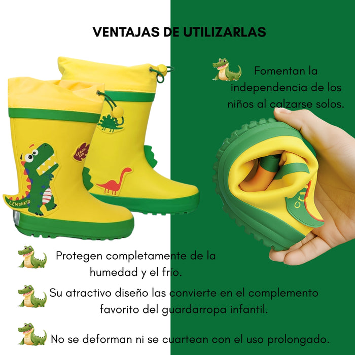 Botas Impermeables Para Niños De Plástico Antideslizante