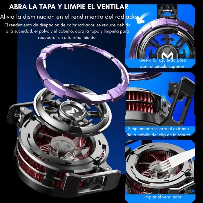 Ventilador Enfriador Cooler Para Movil Magnético Memo Cx08