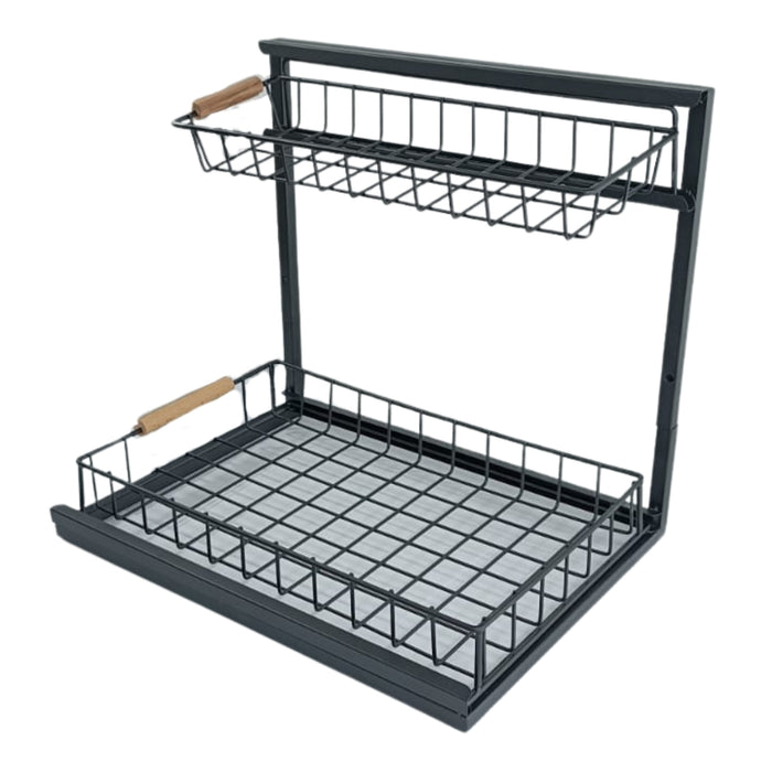 Organizador Estante Uso Bajo Lavaplatos 2 Nivele Cocina Baño