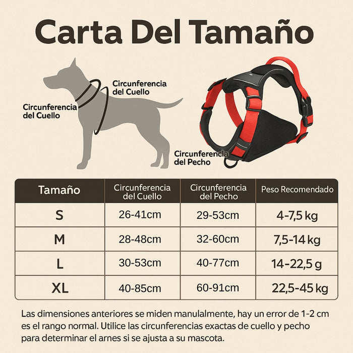 Pechera Para Perro Arnés Ajustable Reflectantes Con Correas