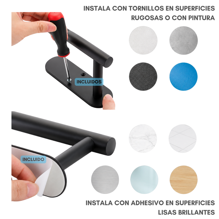 Porta Nova Rollo Papel Metal Toalla Mano Absorbente Cocina