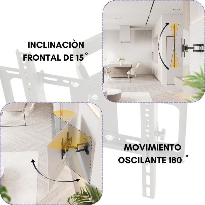 Soporte Tv Pared Brazo Articulado 32-70 Pulgadas