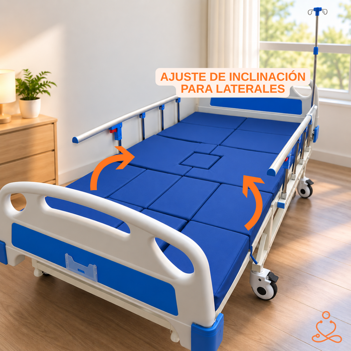Cama Clínica Catre Eléctrico 260kg Colchón Bandeja Y Control Remoto