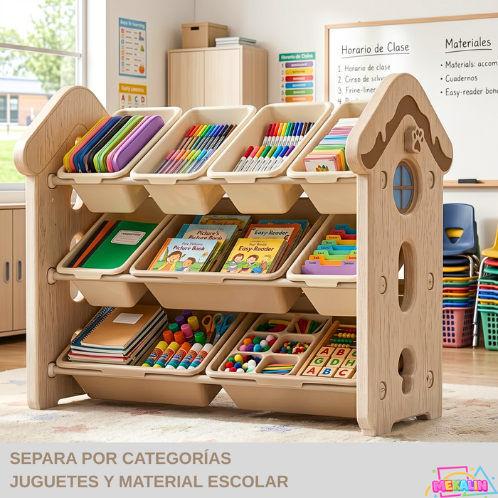 Organizador De Juguetes Niños Estante Infantil 67x38x66cm