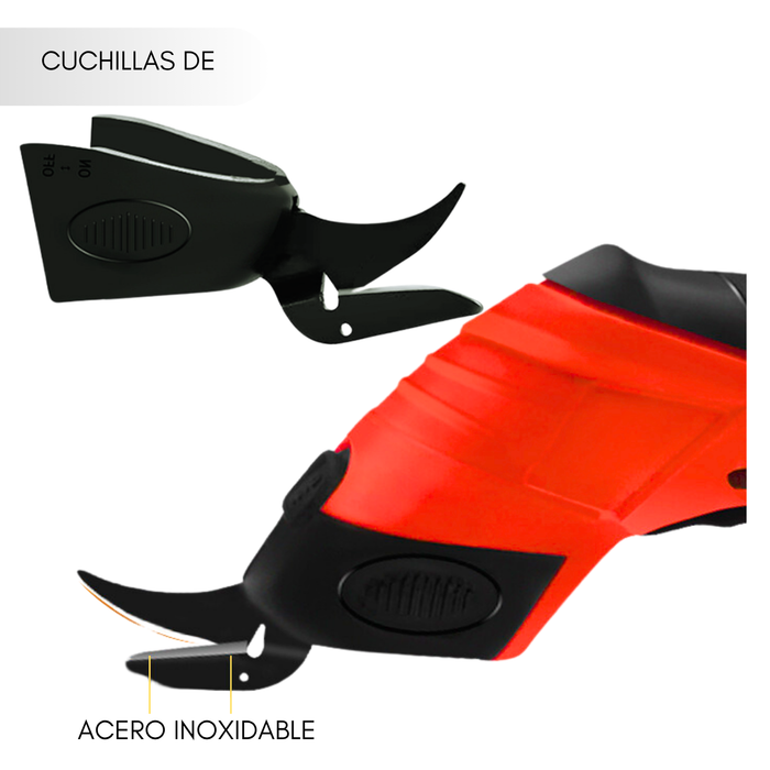 Tijera Eléctrica Recargable para Carton Tela Cuero Alfombra