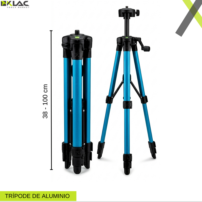Nivelador Laser 16 L 360° Klac Con Trípode Y Maletin