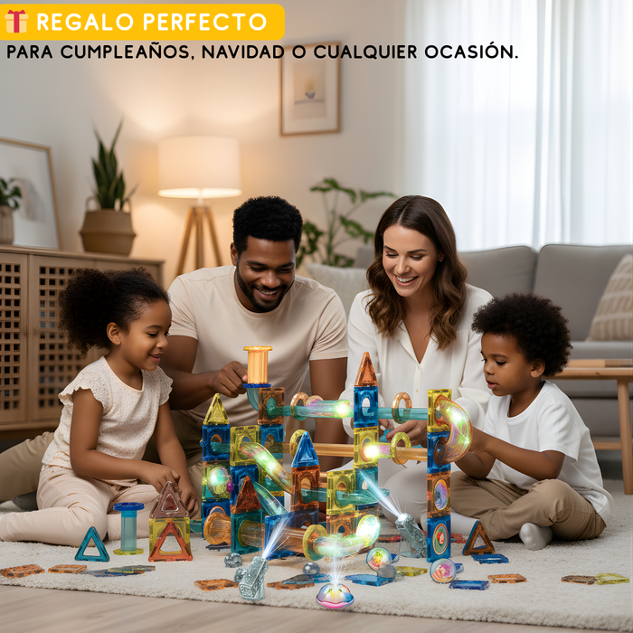 Set Bloques De Construcción Magnéticos 3d 116 Pcs Didáctico