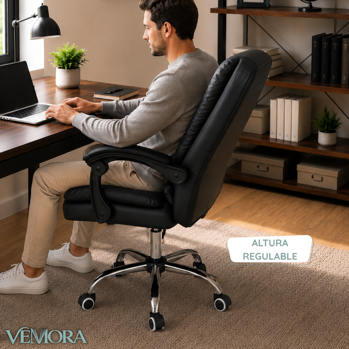 Silla De Escritorio Ejecutiva Reclinable Acolchado Premium
