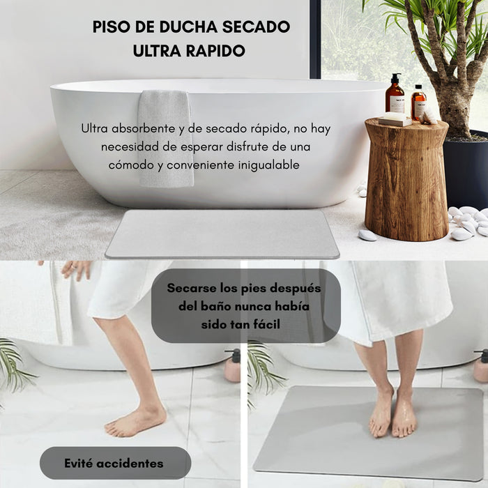 Tapete De Piedra De Diatomeas Secado Ultra Rápido 40x60cm