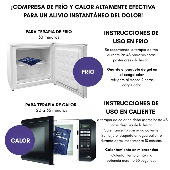 Gel Frio Calor Para Golpes Y Lesiones Terapia Reutilizable