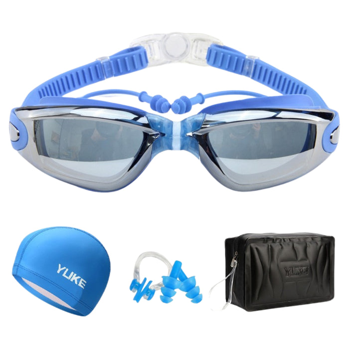 6 En 1 Kit Gafas De Natación Sin Fugas Protección Uv