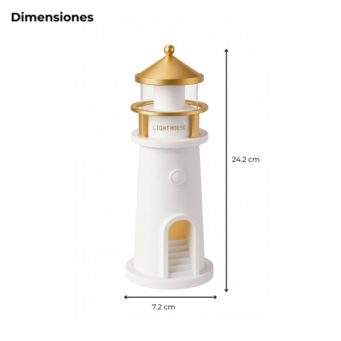 Lámpara Proyecto Faro Luz Led Luna Espantacuco Niño Niña Color Blanco Usb Telotenemos