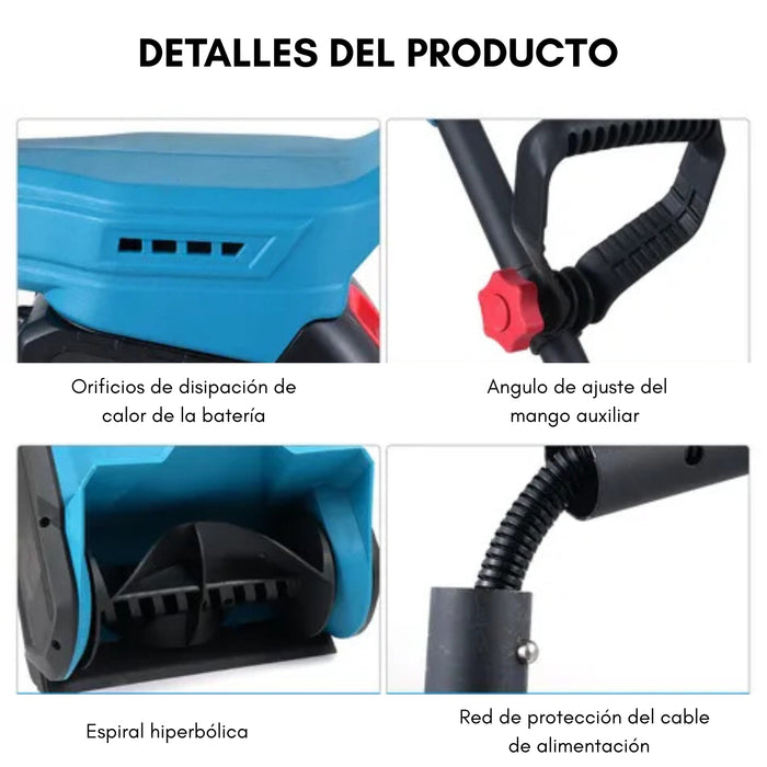 Quitanieves Eléctrico Para Quitar Nieve Funciona Con Bateria