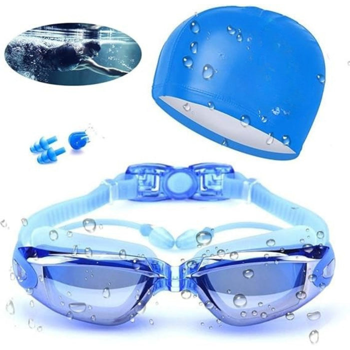 6 En 1 Kit Gafas De Natación Sin Fugas Protección Uv