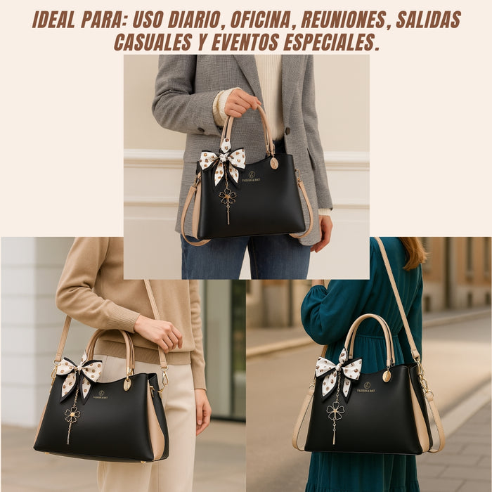 Elegante Cartera Bolso Para Mujer Bolsa Suave Hombro Mano