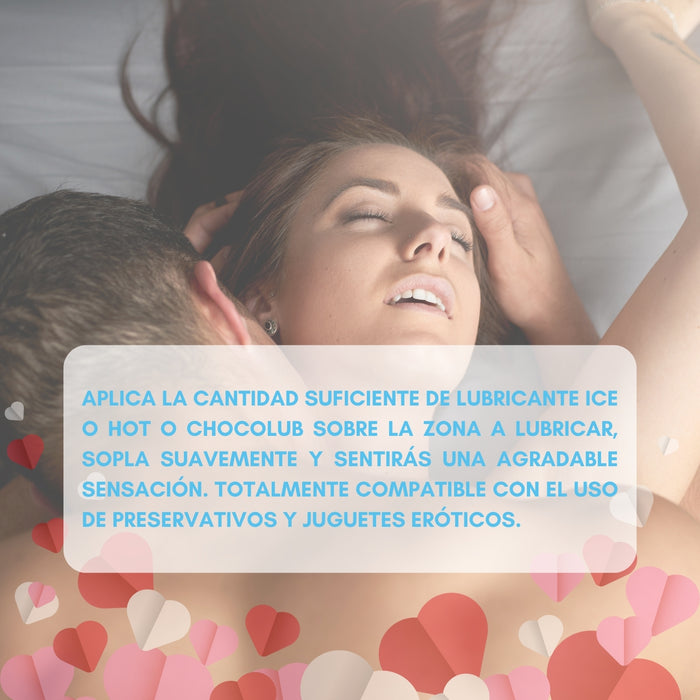 Pack 3 Lubricante Intimo Chocolub Ice Hot Starsex 30ml