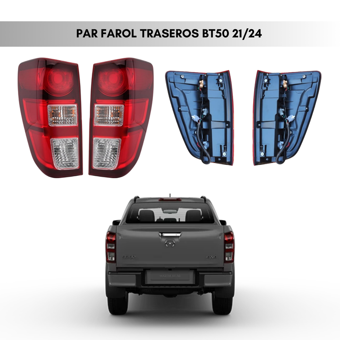 Par Faroles Traseros Izq + Der Para Mazda Bt50 2021-2024