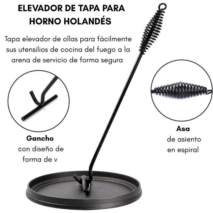 Juego De Ollas Y Sartenes Para Acampar De Hierro