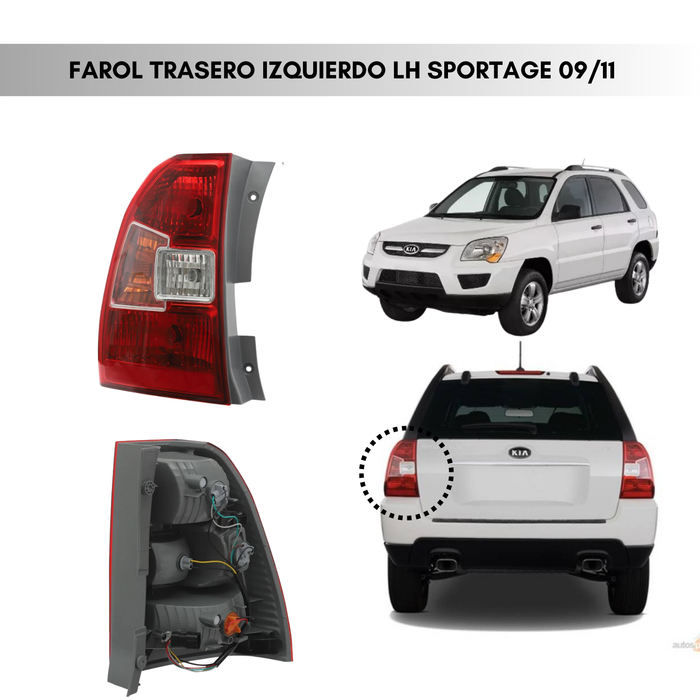 Farol Trasero Izquierdo Para Kia Sportage 2009-2011