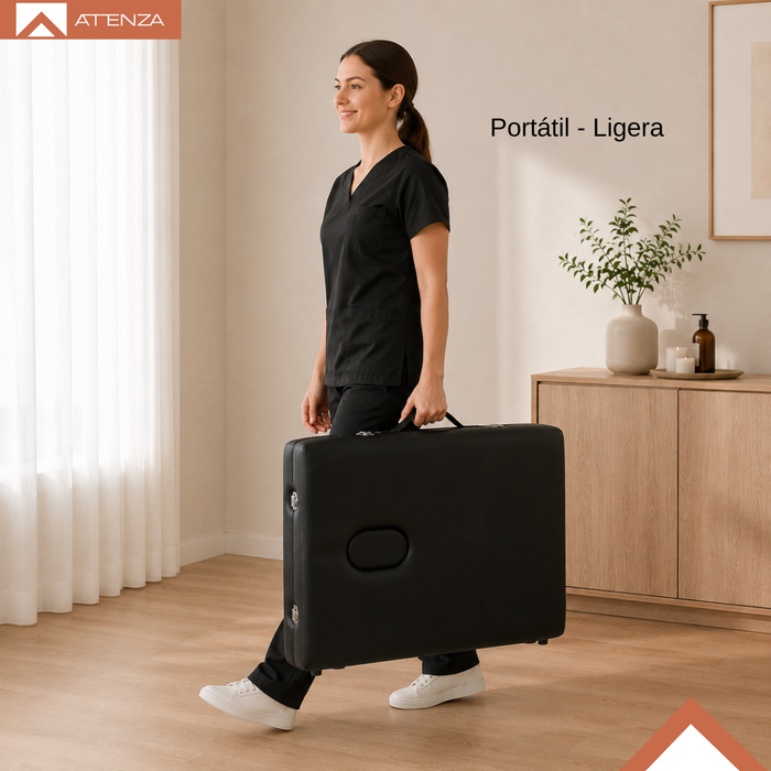 Camilla De Masaje Portátil Plegable Aluminio 2 Cuerpos