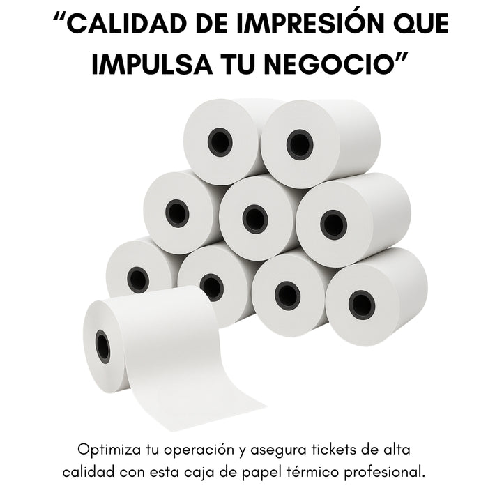 Caja 60 Rollos Papel Térmico 80mm X 80mm Largo Telotenemos Papel Para Impresora Térmica Papel Rollo Termico Boleta Factura Color Blanco