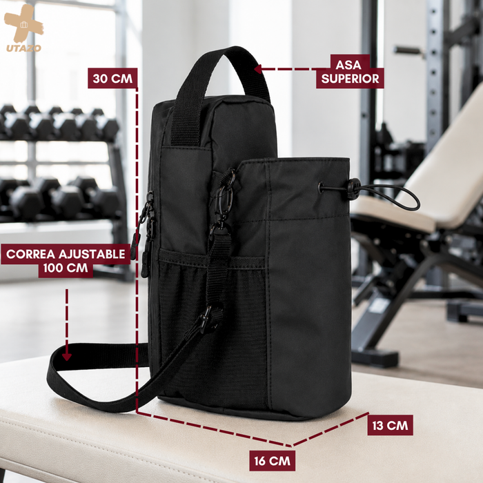 Bolso Gym Y Entrenamiento Portátil Magnético Gym Bag Color Negro