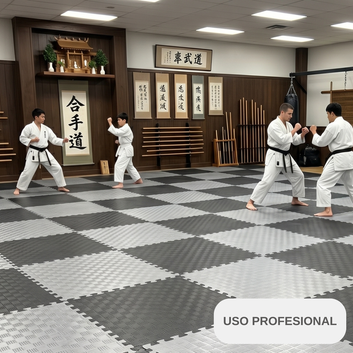 Piso Goma Eva Alfombra Deportiva Gimnasio 10 Piezas 100x100