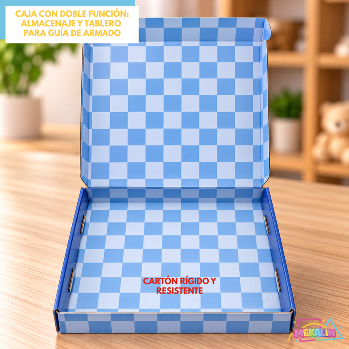 Bloques Magnéticos Juego Construcción 100Pcs Niños 3+ Juego Infantil Magnético De Armar Castillo 3D Con Cubos Magnéticos