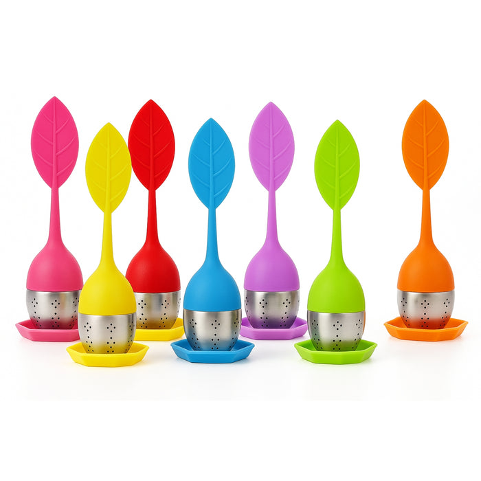 20 Infusores De Silicona Y Cero Inoxidable Para Té O Hierbas