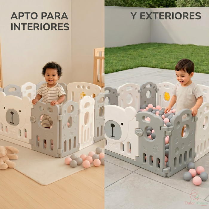 Corral Bebé Plegable Infantil Reja Seguridad Niños 120x120cm