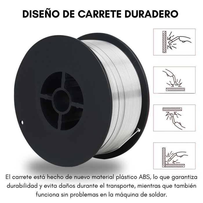 Soldadura Alambre Flux Mig 0,8mm Rollo 1kg (uso Sin Gas)