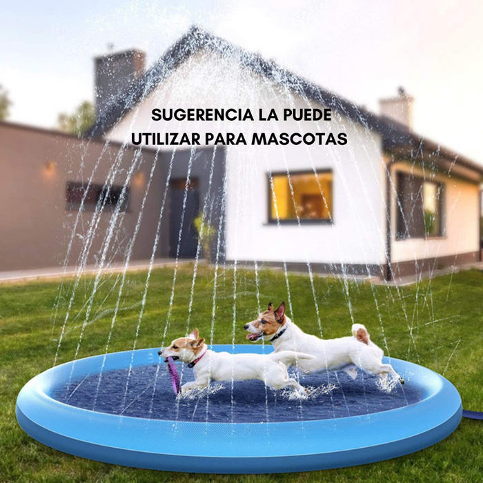 Alfombra Piscina Lanza Agua Rociador Para Niños Niñas 170cm