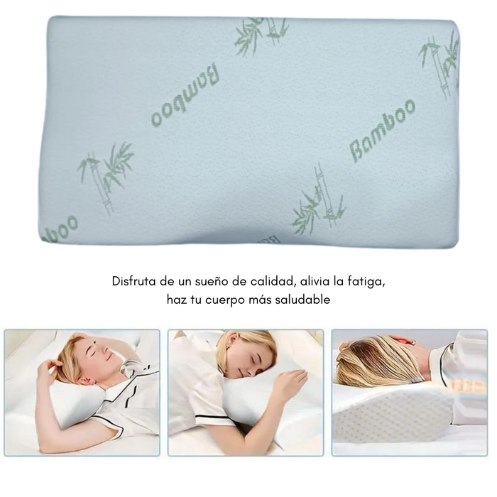 Almohada Viscoelástica Bamboo Salud Cervical 60*36*10cm