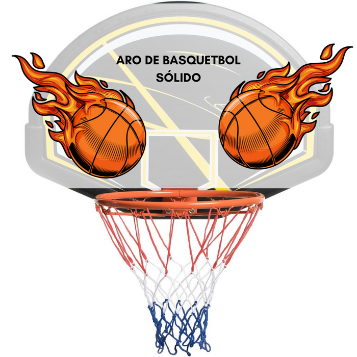 Aro De Basquetbol Con Resortes Profesional 45 Cm Naranja