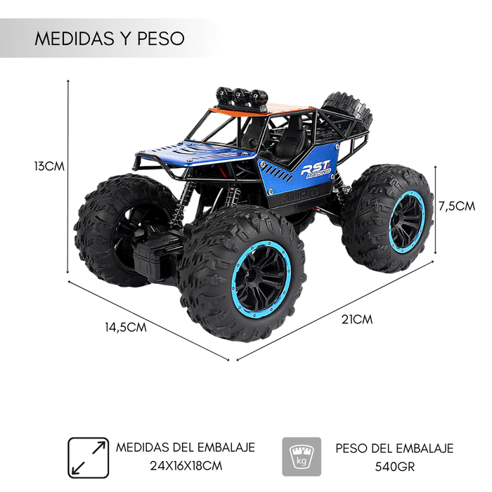 Auto Control Remoto Rock Crawler 2.4 1/18 Auto Rc