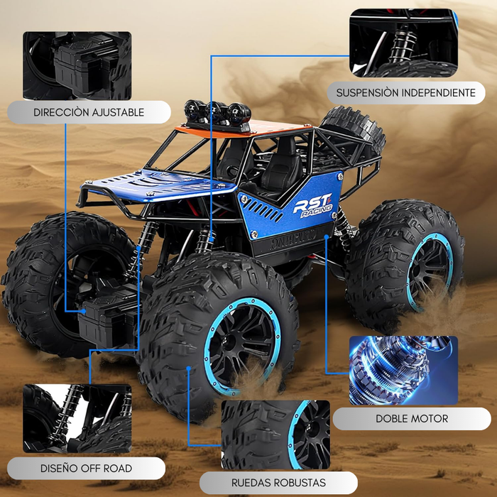 Auto Control Remoto Rock Crawler 2.4 1/18 Auto Rc