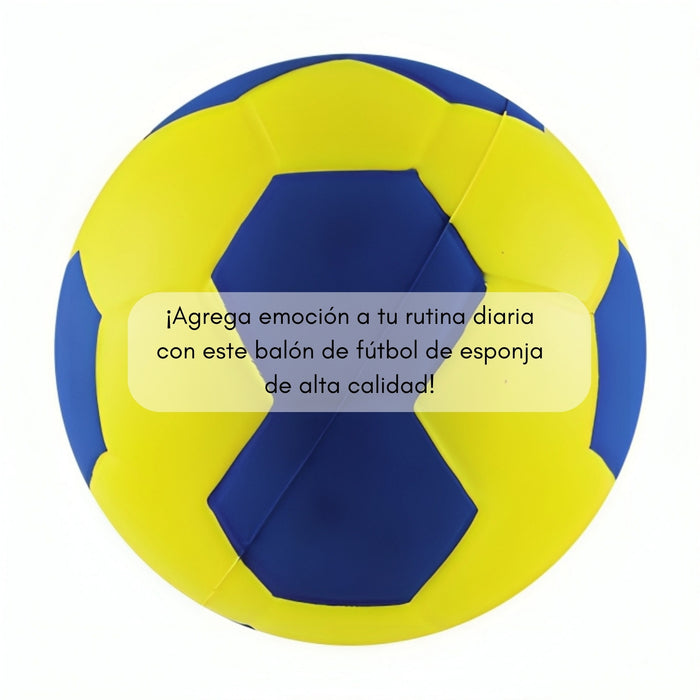 Balon Esponja Pu.handball 6  Amarillo/azul Handbol Espuma