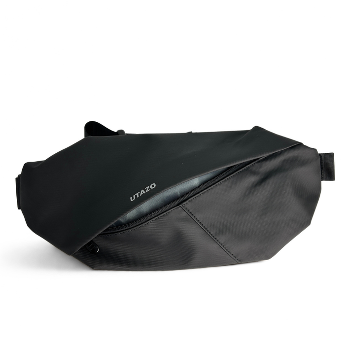 Banano Impermeable Trip On Bolso Cruzado Hombre Negro riñonera Utazo